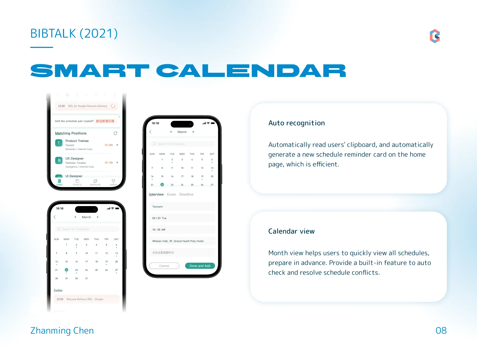 Smart calendar