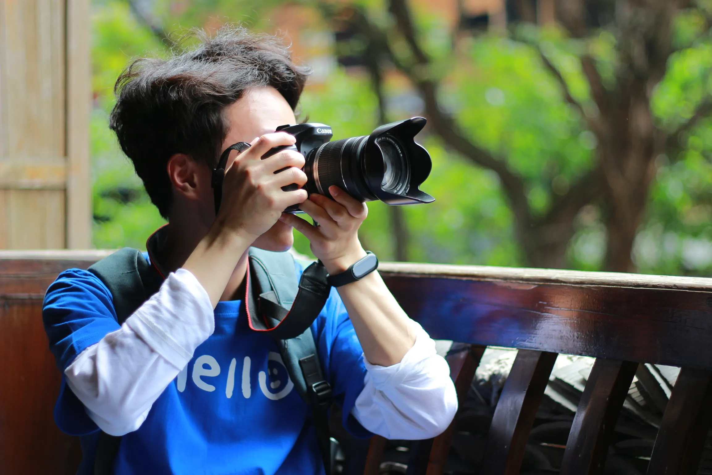 Photographing at a Hmong village