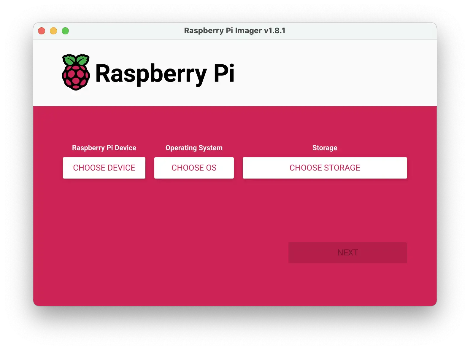 Figure 5. Raspberry Pi Imager.